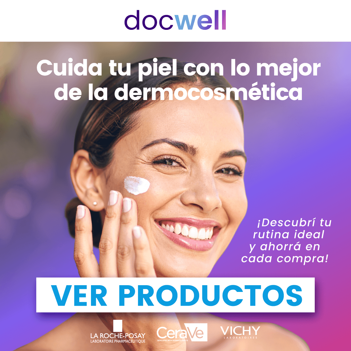 Banner promocional Docwell - Productos de dermatología