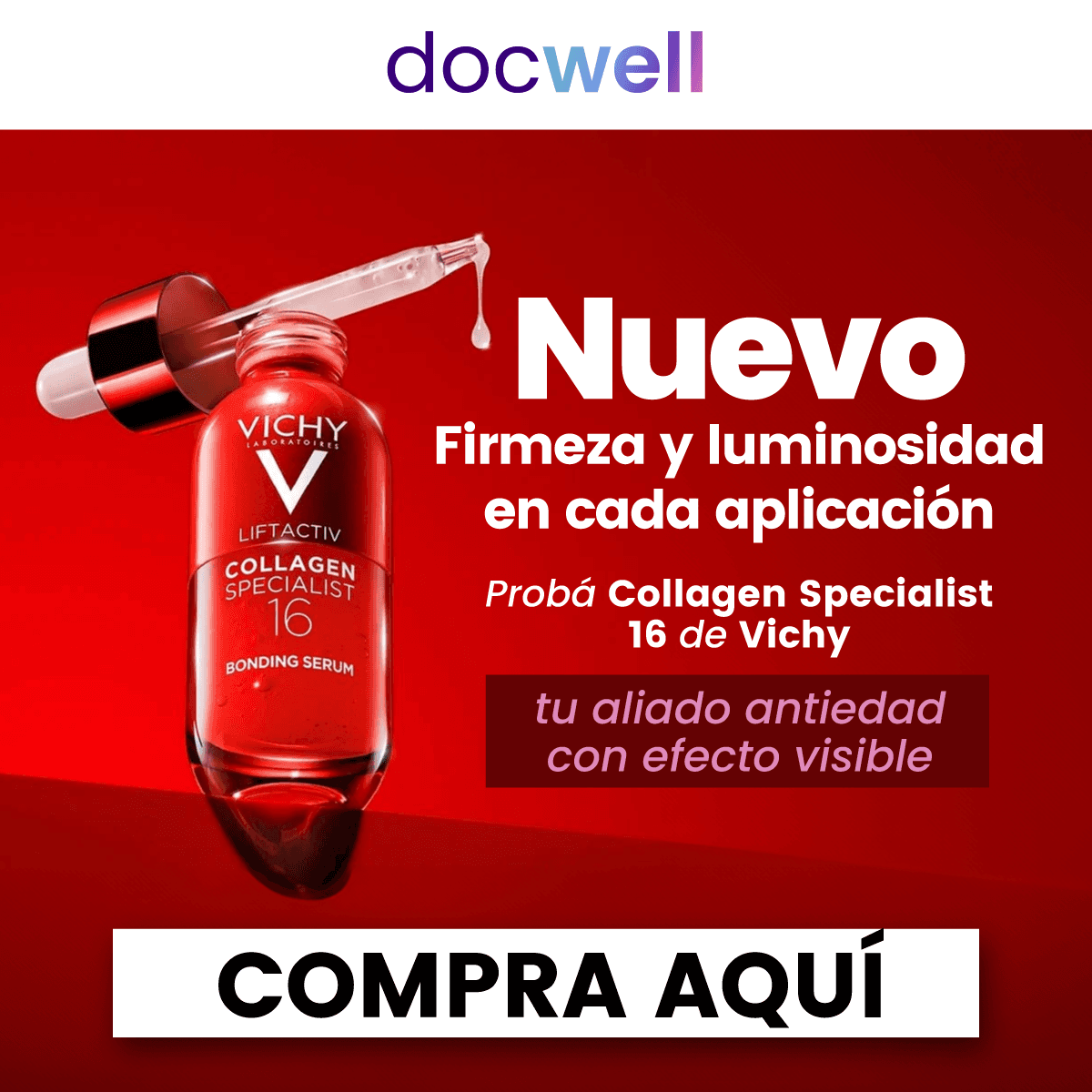 Banner promocional Docwell - Productos de dermatología