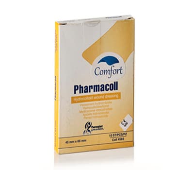 PHARMACOLL APOSITO HIDROCOLOIDE DELGADO 4.5X6.5 CM x10 und